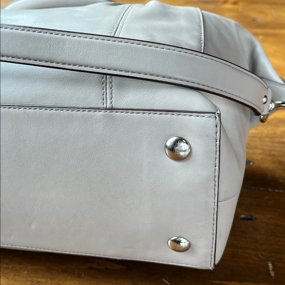 Coach Colette Shoulder Satchel f33806 Gray Birch - Picture 7 of 16